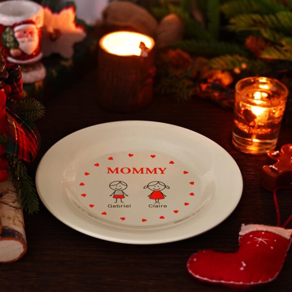 Ceramic Christmas Plates: Reusable Cookie Plates - Image 3