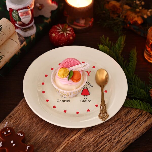 Ceramic Christmas Plates: Reusable Cookie Plates - Image 2